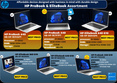 HP ProBook and EliteBook Assortment