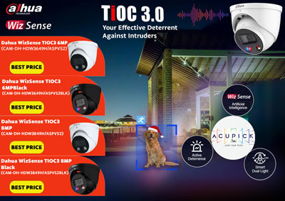 Dahua's TiOC 3.0 Smart Camera Range