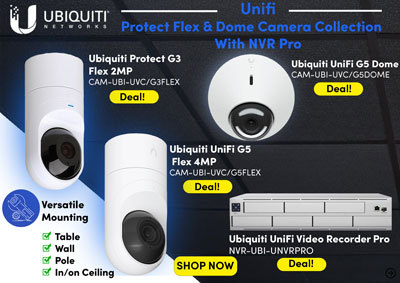 Unifi Protect Flex & Dome Camera Collection With NVR Pro